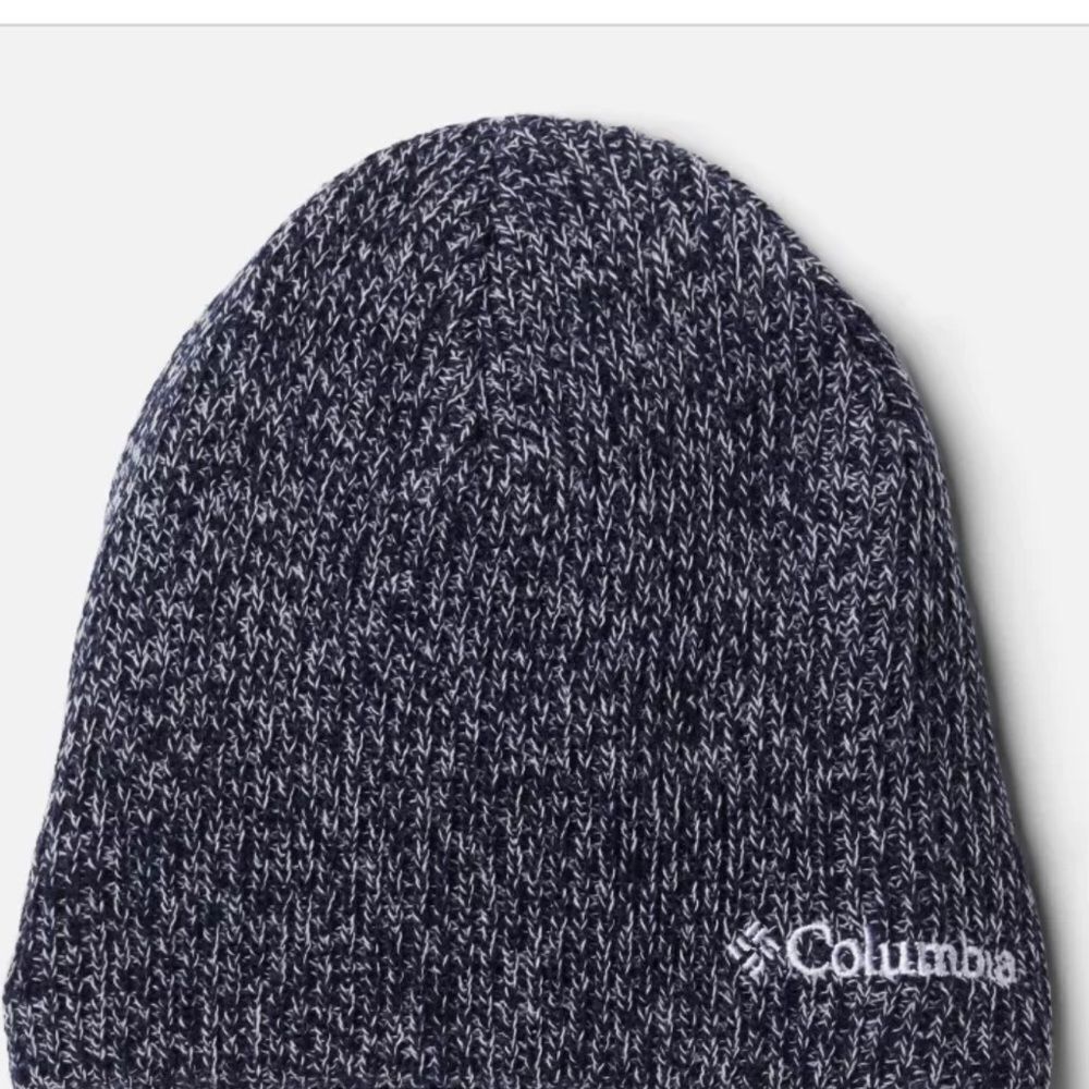 Columbia whirlibird unisex black gray knit Beanie hat OS